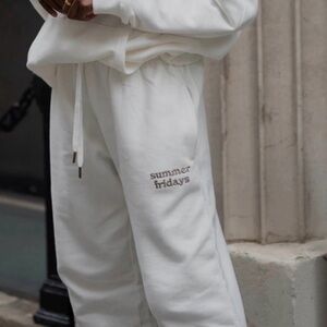Summer Fridays Women's White Sweatpants - M